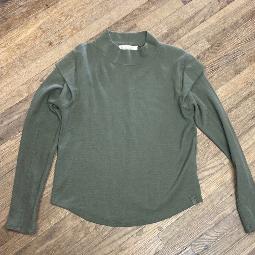 We The Free Olive Long Sleeve Top